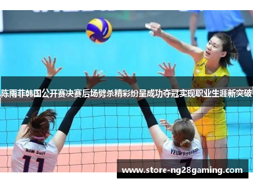 陈雨菲韩国公开赛决赛后场劈杀精彩纷呈成功夺冠实现职业生涯新突破